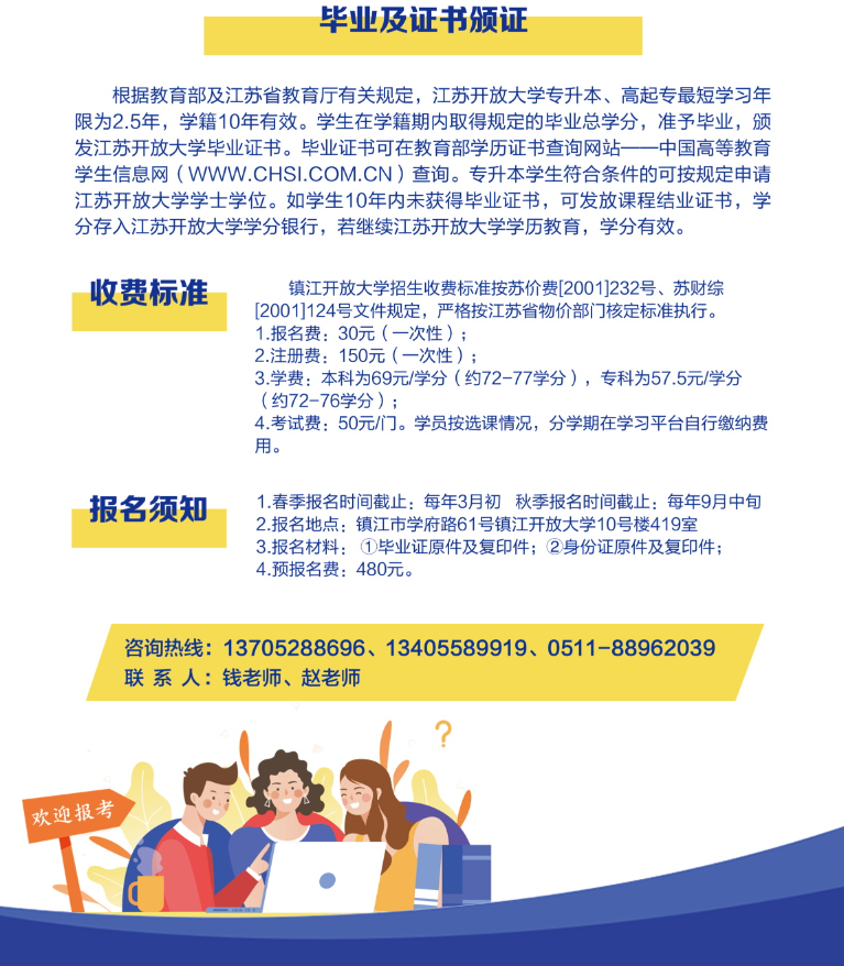 鎮江開放大學（丹徒分校）招生簡章