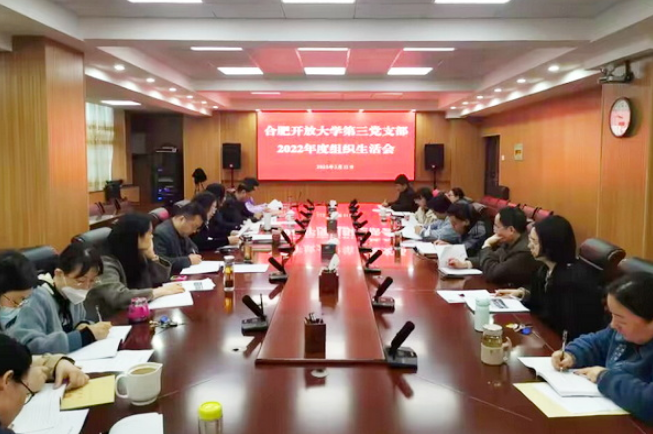 深刻剖析促整改凝心聚力再出發——第三黨支部召開2022年度組織生活會暨民主評議黨員活動