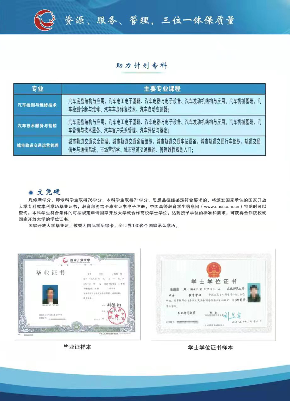 南昌安義開放大學招生簡章