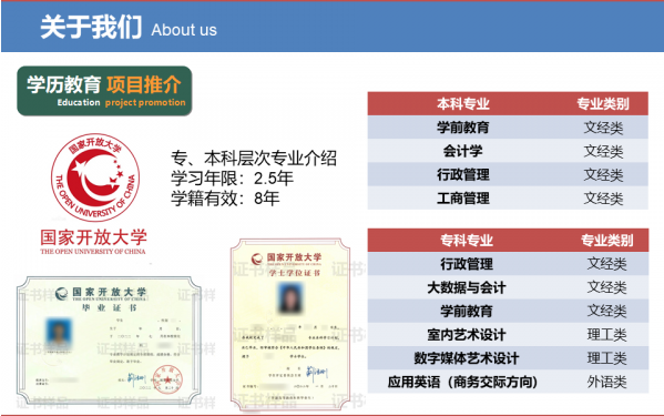 佛山順德開放大學2022年秋季招生簡章