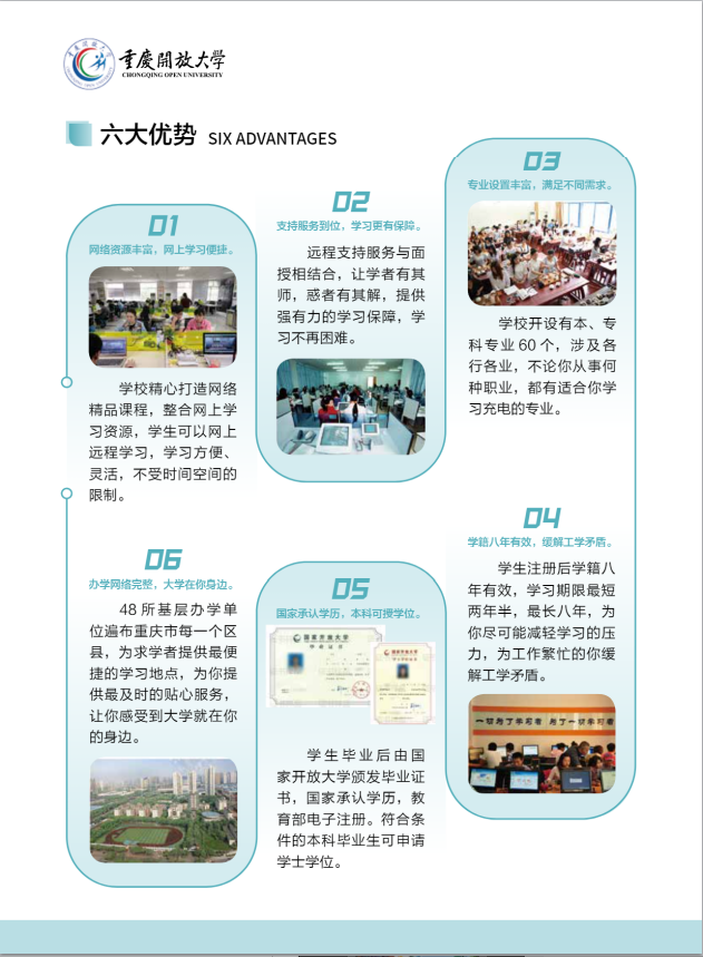 重慶開放大學（南岸分校）2023年春季學期招生簡章