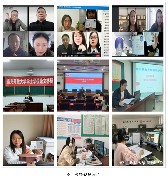 四川開放大學2022年秋季學期本科學位論文網上答辯工作順利完成