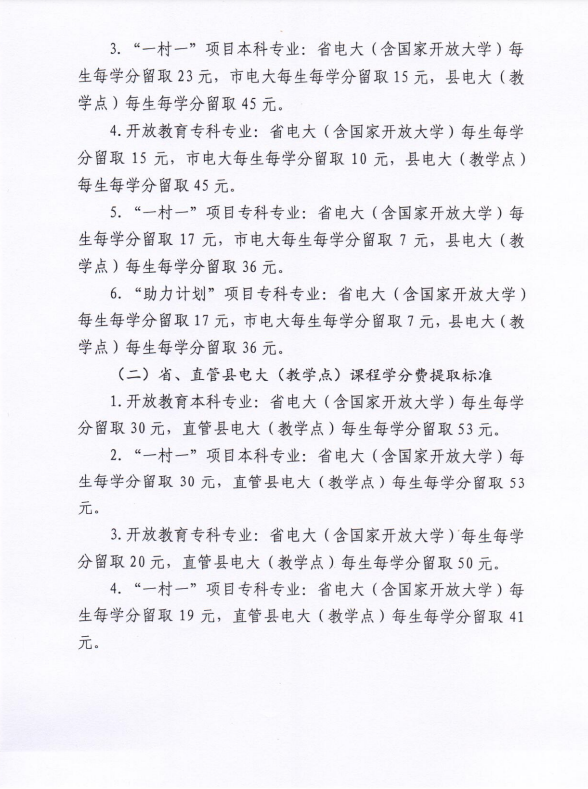 關于全省電大開放教育學生實施網上繳費等相關工作的通知