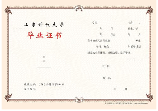 山東開放大學2024年成人高等教育招生簡章