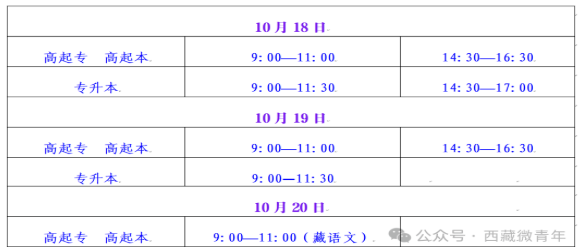 10月18日！2025年西藏成人高考開考