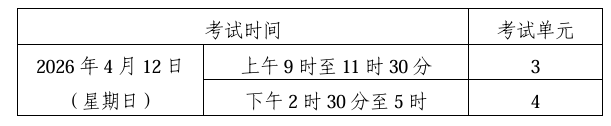 關于印發2026年4月湖南省高等教育自學考試課程考試安排及教材目錄的通知