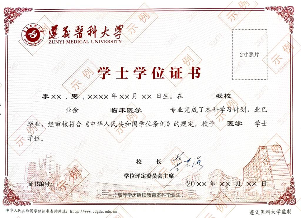 遵義醫科大學高等學歷繼續教育2025年招生簡章