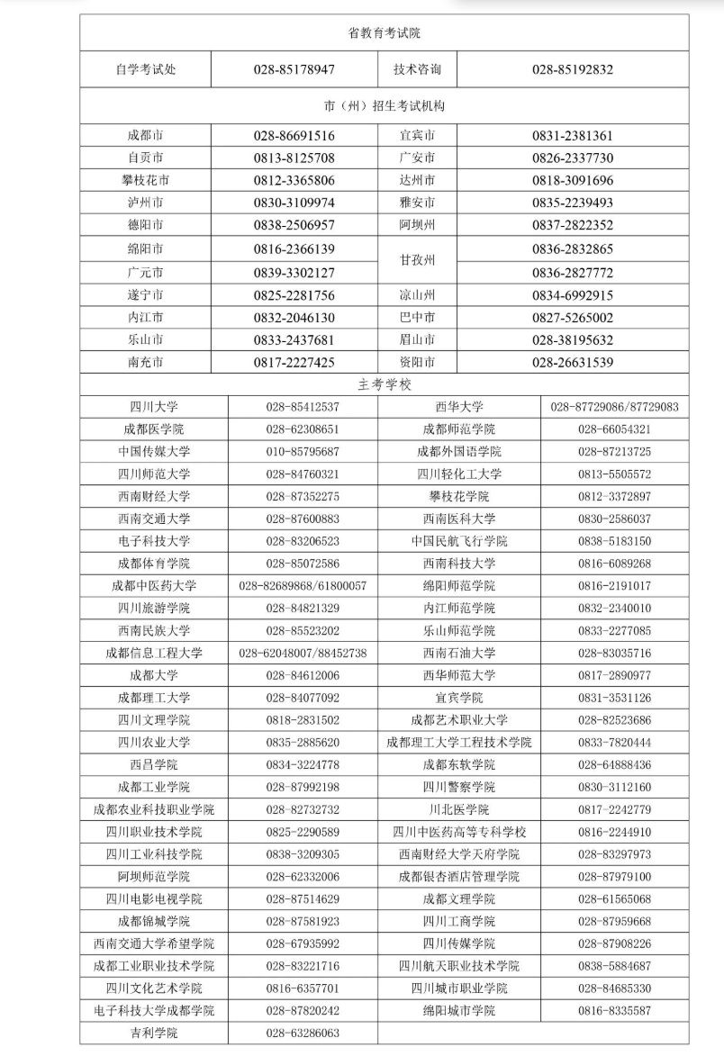 四川省高等教育自學考試新生注冊及課程報考系統操作指南