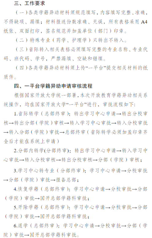 關于開展2026年春季學期開放教育學籍異動工作的通知