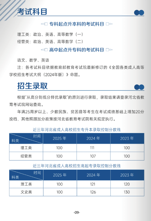 北華航天工業學院高等學歷繼續教育2026年招生簡章