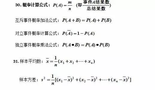 成人高考數學公式有哪些？常用公式分享！-6
