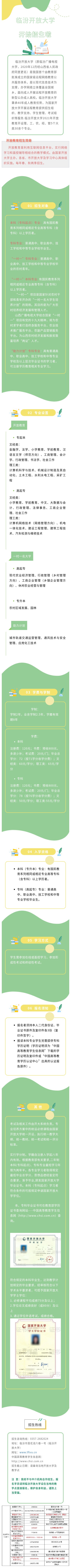 臨汾開放大學2022年秋季招生簡章