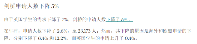 2023年英國大學秋季入學申請數據