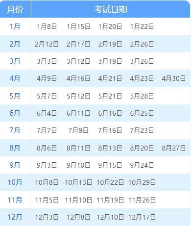 雅思考試的報名考試時間有變化嗎？
