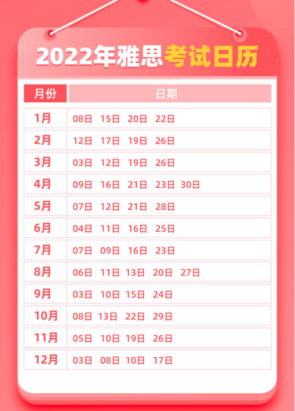 2022年5月寧夏雅思考試時間 準考證打印是什么時候